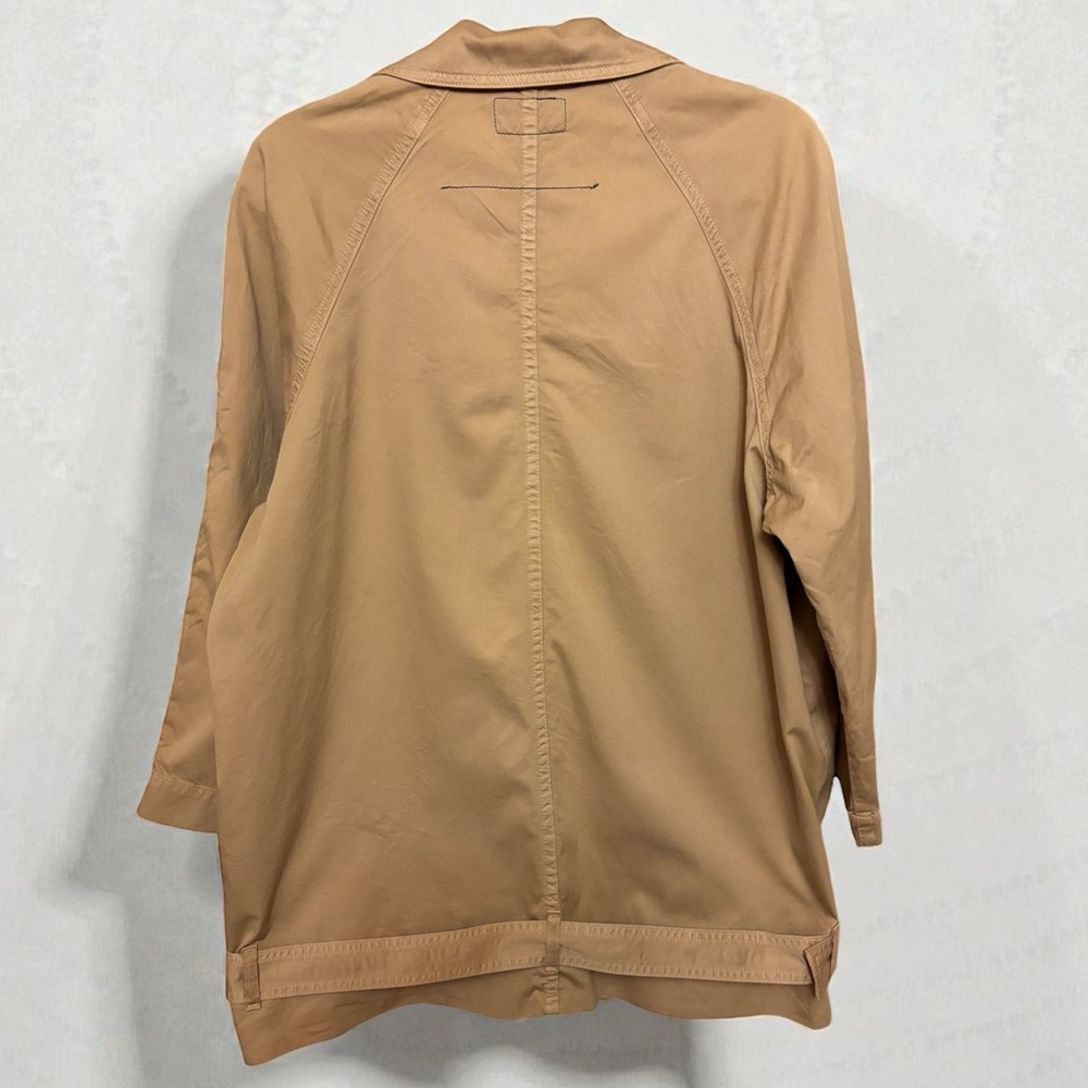 Current Elliott Women's Tan Double-Breasted Infantry Military Jacket - Picture 7 of 11